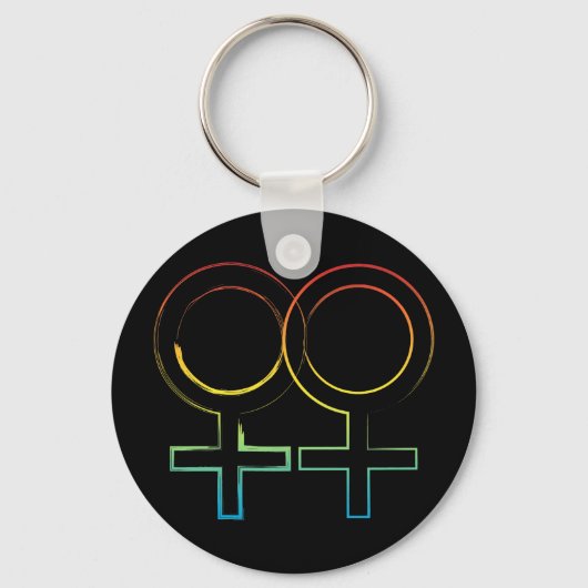 レズビアン記号 キーホルダー (正面)