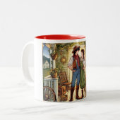 レズビアン10の星形五角形 ツートーンマグカップ (正面左)