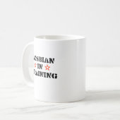 レズビアン・イン・トレーニング コーヒーマグカップ (正面左)