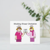 レズビアン ウェディング シャワー 招待状 (スタンド正面)