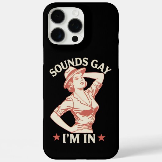 レズビアン・カウガールの私にハロー LGBTQ Case-Mate iPhoneケース (裏面)