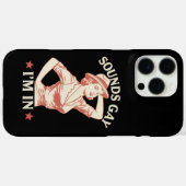 レズビアン・カウガールの私にハロー LGBTQ Case-Mate iPhoneケース (裏面 (横))