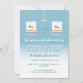 レズビアン・カップルのシャワー 招待状 (正面)