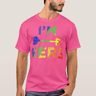レズビアン・カップルのIm彼女のShes鉱山マッチングLGBT Pri Tシャツ