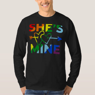 レズビアン・カップル彼女は私は彼女のマッチングLgbt P Tシャツ