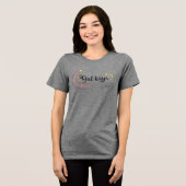 レズビアン キス ガール トライブレンドＴシャツ (正面全面)
