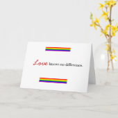 レズビアン、ゲイの採用グリーティングカード カード (黄色い花)