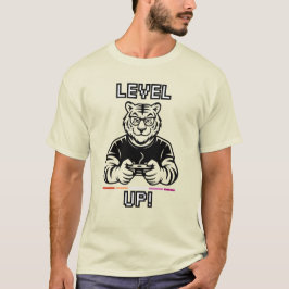 レズビアン ゲイマー 虎 レベルアップ Tシャツ ゲーマープライド
