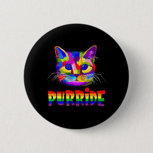 レズビアン・ゲイ・プライド 女性と男性 LGBT パパ猫 ギフト プリ 缶バッジ
