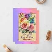 レズビアン・シャワー ノートカード (正面/裏面インサイチュ)