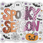 レズビアン スプーキー シーズン ハロウィン シール (正面)