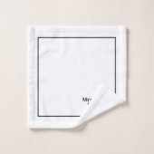 レズビアン・ニューリウェッズ氏パーソナライズされた&M. バスタオルセット (ウォッシュタオル)