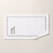 レズビアン・ニューリウェッズ氏パーソナライズされた&M. バスタオルセット (ハンドタオル)