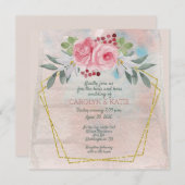 レズビアン・フェアズと彼女のピンクのバラと金ゴールド (正面/裏面)