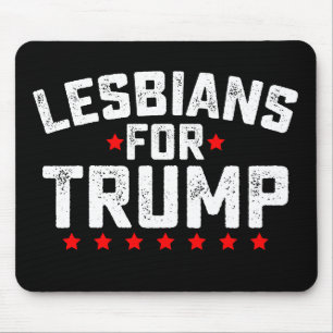 レズビアン+フォー+トランプ LGBTQ大統領選挙 マウスパッド