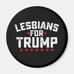 レズビアン+フォー+トランプ LGBTQ大統領選挙 マグネット