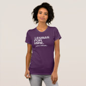 レズビアン・フォー・ハイヤー Tシャツ (正面フル)