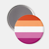 レズビアン フラグ LGBT マグネット (正面/裏面)
