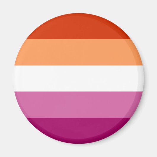 レズビアン フラグ LGBT マグネット (正面)