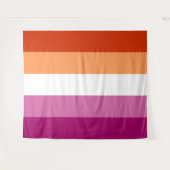 レズビアン フラッグ 特大 LGBT タペストリー (正面(横))