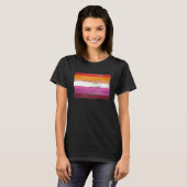 レズビアン・プライドペイントTシャツ Tシャツ (正面フル)