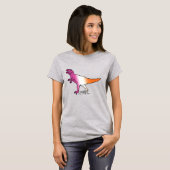 レズビアン・プライド・ダイナソー Tシャツ (正面フル)