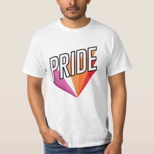 レズビアン・プライド・バースト Tシャツ (正面)
