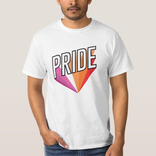 レズビアン・プライド・バースト Tシャツ (正面)
