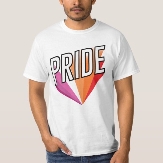 レズビアン・プライド・バースト Tシャツ (正面)