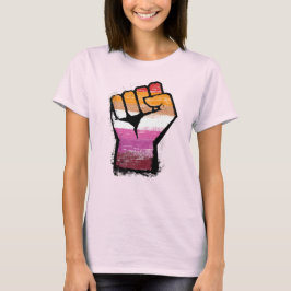 レズビアン・プライド・フィストTシャツ Tシャツ