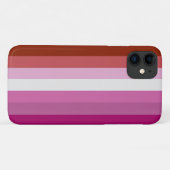 レズビアン・プライド・フラッグ(オリジナル) Case-Mate iPhoneケース (裏面(横))