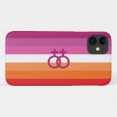 レズビアン・プライド・フラッグ Case-Mate iPhoneケース (裏面(横))