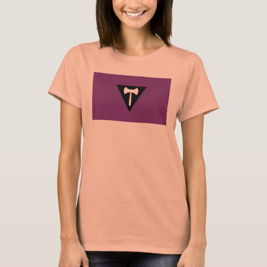 レズビアン・プライド・フラッグ Tシャツ (正面)