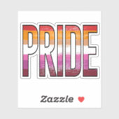 レズビアン プライド ワード シール (シート)