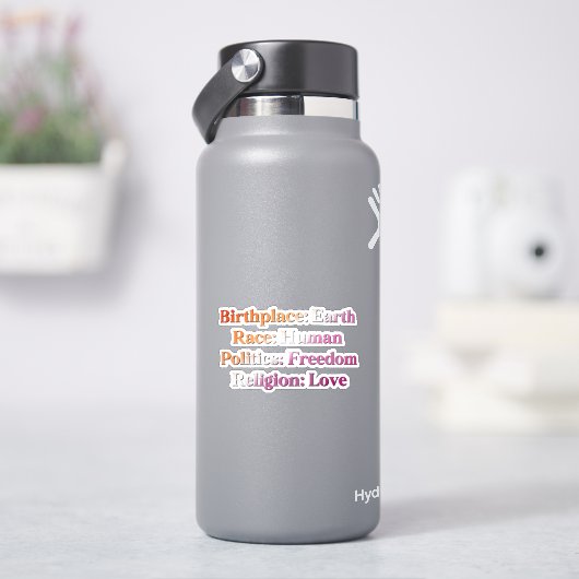 レズビアン・プライド - 出生地: 地球、人種: 人間 シール (HydroFlask)