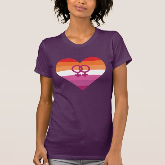 レズビアン・プライドTシャツ Tシャツ (正面)