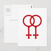 レズビアン ポストカード (正面/裏面)