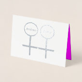 レズビアン ラバーズ オーダーメイド ホログラム カード (正面)