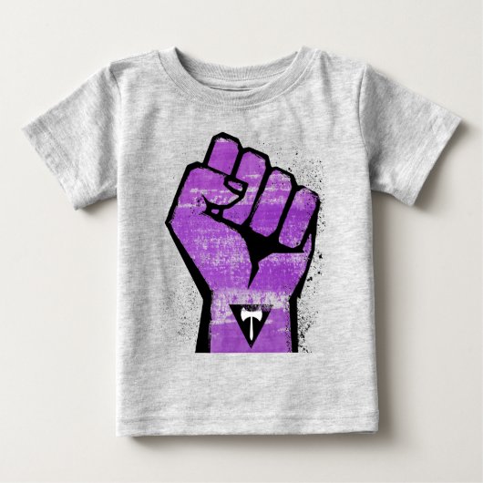 レズビアン+レジスタンス ベビーTシャツ (正面)