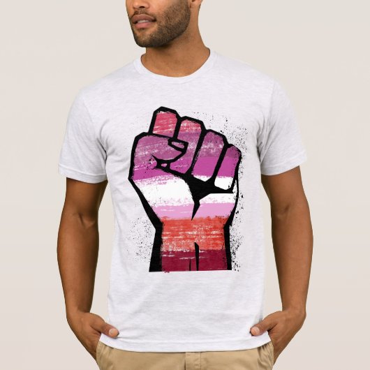 レズビアン+レジスタンス Tシャツ (正面)