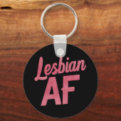 レズビアンAFフラワーLGBTプライドゲイラブパレード キーホルダー (正面)