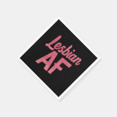 レズビアンAFフラワーLGBTプライドゲイラブパレード スタンダードカクテルナプキン (角)