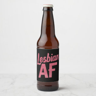 レズビアンAFフラワーLGBTプライドゲイラブパレード ビールラベル