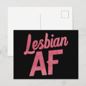 レズビアンAFフラワーLGBTプライドゲイラブパレード ポストカード (正面/裏面)