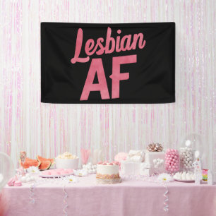 レズビアンAFフラワーLGBTプライドゲイラブパレード 横断幕