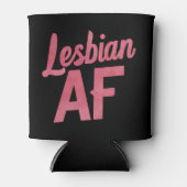 レズビアンAFフラワーLGBTプライドゲイラブパレード 缶クーラー (正面)
