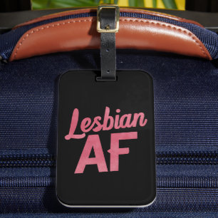 レズビアンAFフラワーLGBTプライドマーチゲイラブパレード ラゲッジタグ