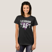 レズビアンAF LGBTプライド Tシャツ (正面フル)