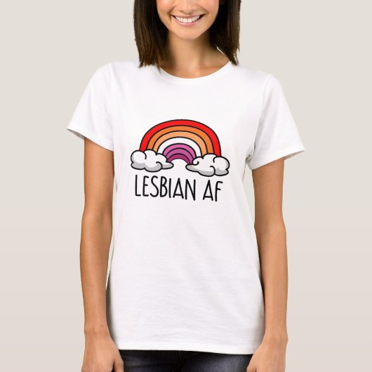 レズビアンAF Tシャツ (正面)