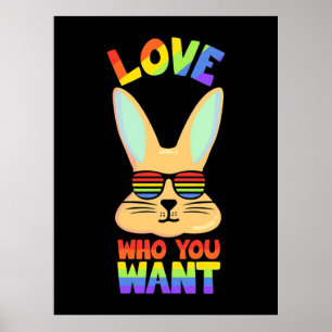 レズビアンLGBTウサギ ポスター